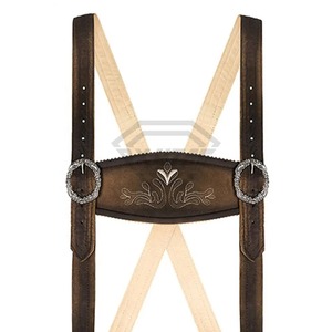 Pantalones Cortos de Cuero de Gamuza Bávara para Hombre, Cintura Alta, Color Sólido, Nuevos y Elegantes, Transpirables, Estilo Oktoberfest Alemán - Product Image 6