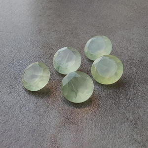 Pierre précieuse de préhnite de qualité AAA+ facettée et calibrée, pierre ronde en vrac pour la fabrication de bijoux, toutes tailles, vente en gros - Product Image 6