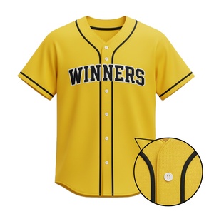 Maillot de baseball pour hommes, tissu doux respirant de haute qualité, ajustement confortable, idéal pour l'entraînement en équipe, les jeux sportifs, les activités de plein air, décontracté - Product Image 2