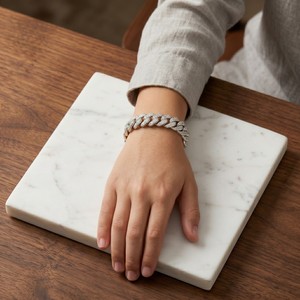 Gleaming Iced Out Cuban Link <b>Bracelet</b> with Premium Cubic Zirconia Hip Hop Bling Designer Jewelry Gift for Him Her Style Design - Product Image 5