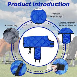 Venta al por mayor de mantas ajustables de nailon para terneros, a prueba de viento, ligeras, acolchadas, para ganado, cabras recién nacidas, burros y potros. - Product Image 5