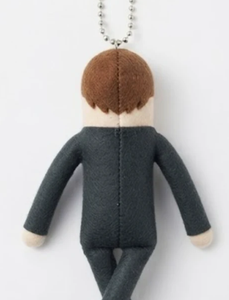 Soft Human-Shaped Plush <b>Keychain</b> with Wire Reinforcement - Product Image 2