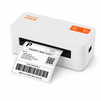 Imprimante d'étiquettes d'expédition thermique Bluetooth USB 4x6 150 mm/s 203 DPI Imprimante de codes-barres compacte pour la logistique e-commerce
