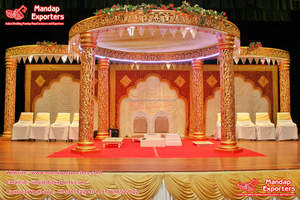 Dreamy South Indian Wedding Open Mandap Decor Big Fat Sri Lanka Wedding Stage Cum Mandap South Indian Wedding Open Mandap Decor - Product Image 2