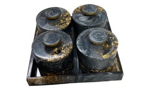 Bol à collation divisé avec plateau en bois Compartiment de serveur Plateau de service à collation pour fêtes pour ensemble de collations - Product Image 3