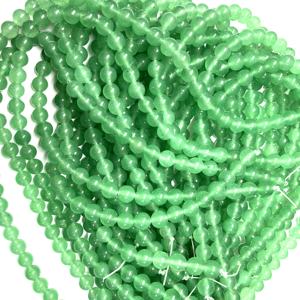 ลูกปัดหยกควอตซ์สีเขียวธรรมชาติขนาด 8 มม. คุณภาพสูง ขายส่ง พร้อมใบรับรอง IGI ราคาโรงงานแฟชั่นชานแนล - Product Image 6