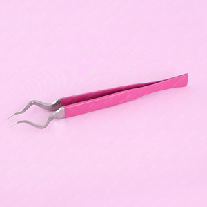 Pinzas de pestañas de aislamiento ligeras de acero inoxidable a granel, mordaza de apertura para aplicación de extensión de pestañas, pinzas de pestañas individuales - Product Image 4