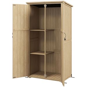 Fioriera in legno grigio a traliccio per piante rampicanti, letto da giardino rialzato per terrazza o cortile, tipo vasi in metallo - Product Image 1