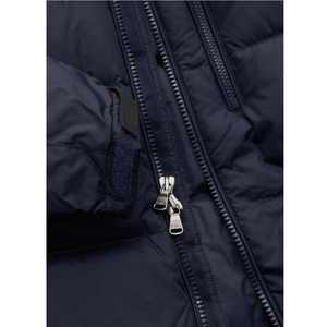 Blouson matelassé décontracté pour homme, personnalisé, de haute qualité, avec capuche, imprimé à pois bleus et lettres, coupe-vent, respirant, style streetwear - Product Image 4