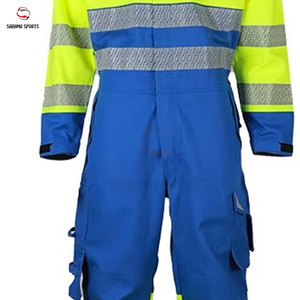 Conjunto de Ropa de Trabajo para Obras de Construcción, Ropa de Seguridad Fluorescente Reflectante con Tiras Reflectantes para Protección Laboral - Product Image 4