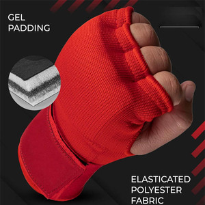 Breathable Gel Boxing Inner <b>Gloves</b> MMA Kickboxing Quick Wrap Style Wrist Support Protective Training Custom Size - Product Image 6