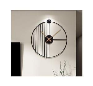 Horloge murale élégante en métal, design décoratif de luxe, mouvement à quartz silencieux, pour chambre à coucher, salon, décoration murale intérieure de la maison - Product Image 3