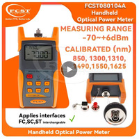 FCST080202 Probador de fibra óptica portátil de mano 1310/1550nm Fuente de luz utilizada para FTTH y Red con tipo de conector FC