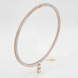 Collar con Colgante de Cadena de Eslabones para Mujer, con Diamante Cultivado en Laboratorio, Clásico Plateado, para Compromiso, Boda, Fiesta, Elegancia Atemporal y Lujosa - Product Image 3