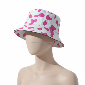 <b>Women's</b> Bucket <b>Hat</b> Pink Custom OEM Wholesale - Product Image 4