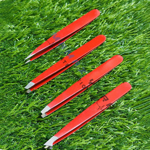 Pinzas de Cejas de Acero Inoxidable al por Mayor, Personalizadas, de Lujo, Duraderas, Ligeras, con Punta Inclinada de Metal Grueso, Marca Privada - Product Image 3