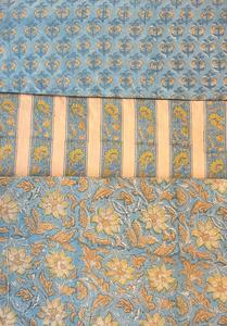 Tela de Algodón 100% Transpirable, Estampada a Mano, Hecha a Mano en Jaipur, Tradicional, Ecológica, con Estampado de Bloques - Product Image 3