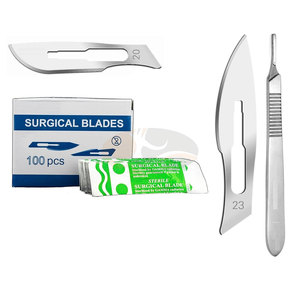 ด้ามมีดผ่าตัดแบบแมนนวลระดับพรีเมียม # ได้รับการรับรองมาตรฐาน CE 3 ระดับ เหมาะสำหรับกระบวนการทางการแพทย์ ใช้ซ้ำได้ ผลิตจากสแตนเลสคุณภาพระดับมืออาชีพ - Product Image 1