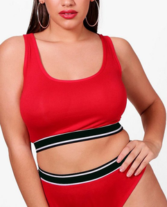 Sexy Floral Lace Bra Panty Set for Women <b>Wire</b> Free <b>Soft</b> Comfortable Lingerie High Waist Plus Size Breathable Underwear Set - Product Image 2