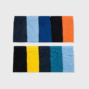 Men's Light Blue Polyester <b>Shorts</b> Elastic Waist Breathable Casual Knitted Solid Color Mid Length Sport <b>Shorts</b> - Product Image 2
