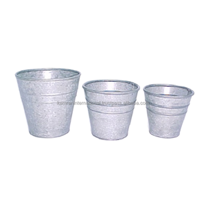 Juego de macetas de diseño de lujo de Metal de calidad pura 100% de 3 piezas para el hogar, jardín y restaurante, accesorios de plantas florales para jardín - Product Image 4
