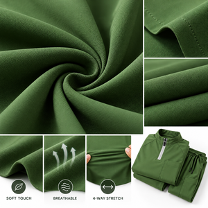 Uniforme Médico Personalizado para Hombre, Blusa con Cuello y Cierre de Cremallera, Corte Entallado, con Logotipo del Proveedor - Product Image 5