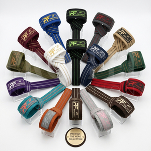 Sangles de levage personnalisées avec logo pour vêtements de sport, en sangle de coton noir néon, pour soutien des poignets, idéales pour l'haltérophilie et l'entraînement en salle de sport - Product Image 1