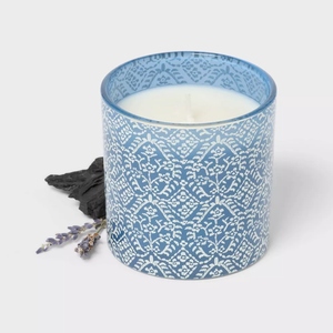 Creative design 6.5oz jar <b>candle</b> blue glass scented <b>candle</b> single <b>wick</b> <b>candle</b> home fragrance <b>candle</b> luxury <b>candle</b> jar for custom - Product Image 2