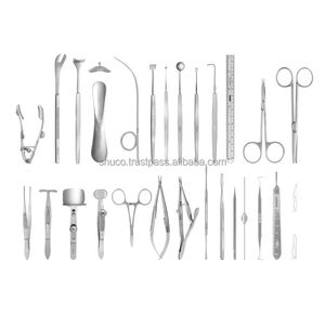Instruments optalamiques oculoplastiques de qualité supérieure ensemble 28 pièces équipement de chirurgie chirurgicale écarteur spéculum curettes par Shu & Co - Product Image 1