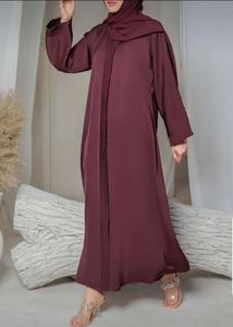 Hermoso Diseño de Abaya de Satén de Seda con Bonitos Adornos de Cuentas, Último Diseño para Chicas Musulmanas, Ideal para Fiestas, Abaya 2026 - Product Image 4