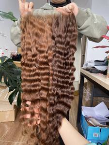 Extensions de cheveux frontales 13x4 13x6 cheveux vierges crus cambodgiens vietnamiens vague naturelle lâche vague profonde droite bouclée - Product Image 2