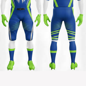 Ensemble de maillot et pantalon de football américain professionnel sublimé avec coutures renforcées - Product Image 5