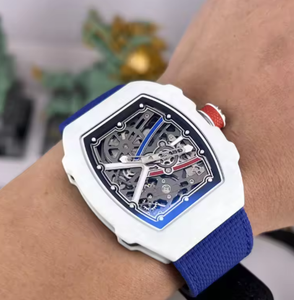 RM AMG Factory Luxury Luxury <b>Skeleton</b> <b>Automatic</b> Mechanical Men's Sports <b>Watch</b> Carbon Fiber Case Nylon Strap mechanical <b>watch</b> - Product Image 3