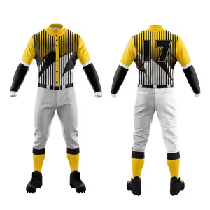 Uniforme de Béisbol al por Mayor Producido con Tela Transpirable que Ofrece Control del Sudor, Movimiento Flexible y Rendimiento Confiable - Product Image 1