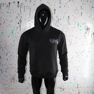 Sweat à capuche personnalisé Finer Threads Winter Black 100% coton vintage coupe classique, impression DTF/DTG/sérigraphie, faible MOQ, DDP - Product Image 2
