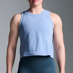 Camiseta sin mangas con cuello redondo para mujer, suave y transpirable, ajustada, informal, sin mangas, ropa ligera de verano - Product Image 1