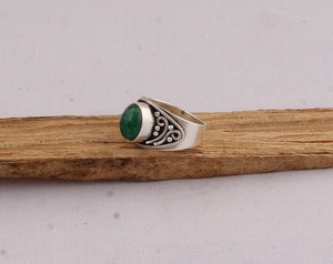 Pendientes de Malaquita Vintage al por Mayor, Pendientes Colgantes Antiguos de Plata de Ley 925, Joyería de Malaquita Verde Natural - Product Image 6