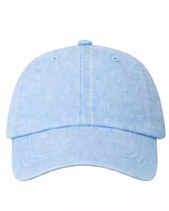 Gorra de Béisbol de Algodón Azul Claro, Lisa, Ajustable, Unisex, Deportiva, Informal, Transpirable, Cómoda, con Logotipo Personalizado, Premium - Product Image 1