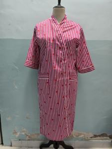 ชุดคลุมกิโมโนผ้าฝ้ายพิมพ์ลายหัวใจสีชมพู ชุดคลุมอาบน้ำกิโมโนผ้าฝ้ายอินเดีย ชุดคลุมยาวสำหรับผู้หญิงใส่ในฤดูร้อน ชุดคลุมสำหรับเพื่อนเจ้าสาว - Product Image 3