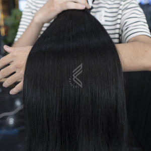 Paquetes de cabello sin procesar crudo vietnamita, cabello virgen europeo, grado teñido, estilo Fumi para niñas, calidad hermosa - Product Image 1