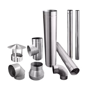 Pièces de cheminée en acier inoxydable, <span class=keywords><strong>tuyau</strong></span> de cheminée droit, ID150mm OD 200mm, longueur 200mm - Product Image 1