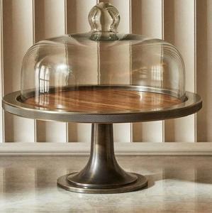 Soporte de Madera de Lujo para Tartas con Cubierta de Cristal, Exhibidor de Postres para Panadería, Exhibidor de Postres para Bodas - Product Image 2