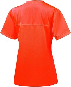 Camiseta Deportiva de Malla para Mujer, Cuello en V, Manga Corta, Ligera, Antibacteriana, Bordada, de Poliéster, para Fútbol - Product Image 2