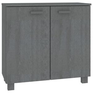 Credenza in legno massello di HAMAR pino grigio scuro 33.5 "x 13.8" x 31.5" - Product Image 2