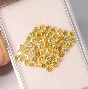 Zafiro amarillo natural redondo de 3 mm, piedra preciosa suelta calibrada para la fabricación de joyas, tamaño Melee. - Product Image 5