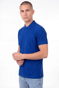 เสื้อยืดผู้ชาย สกรีนโลโก้ได้ ออกแบบได้ตามใจชอบ ระบายอากาศดี แห้งเร็ว ซับเหงื่อ 100% โพลีเอสเตอร์ คอปก ทรงปกติ - Product Image 4