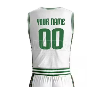 ชุดบาสเก็ตบอลผู้ชายแบบกำหนดเอง MOQ ต่ำ ดีไซน์ล่าสุด พิมพ์โลโก้ตามสั่ง - Product Image 5