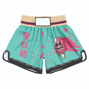 2026 New Arrival Men's Soft 100% Polyester Stretch Muay Thai Boxing Short Lightweight Sweat-Wicking Silk Satin Fighter Wholesale - Product Image 5