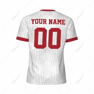 Wholesale Vintage Style Sports Jerseys <b>Heat</b> Transfer Printed Drawstring Closure Custom Team Uniform Breathable Polyester OEM - Product Image 6