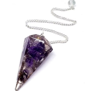 Orgone Pendulum Crystal Dowsing Healing Energy Generator Reiki Chakra Balancing Spiritual Tool Handmade <b>Orgonite</b> Pendulum - Product Image 1